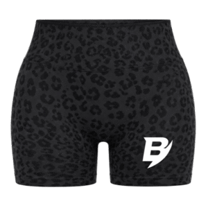 Short Performance Black Leopard
