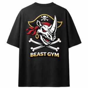 T-shirt Oversize - Black Flag